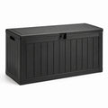 Coffre de rangement extérieur en plastique anthracite 120x60x55 cm