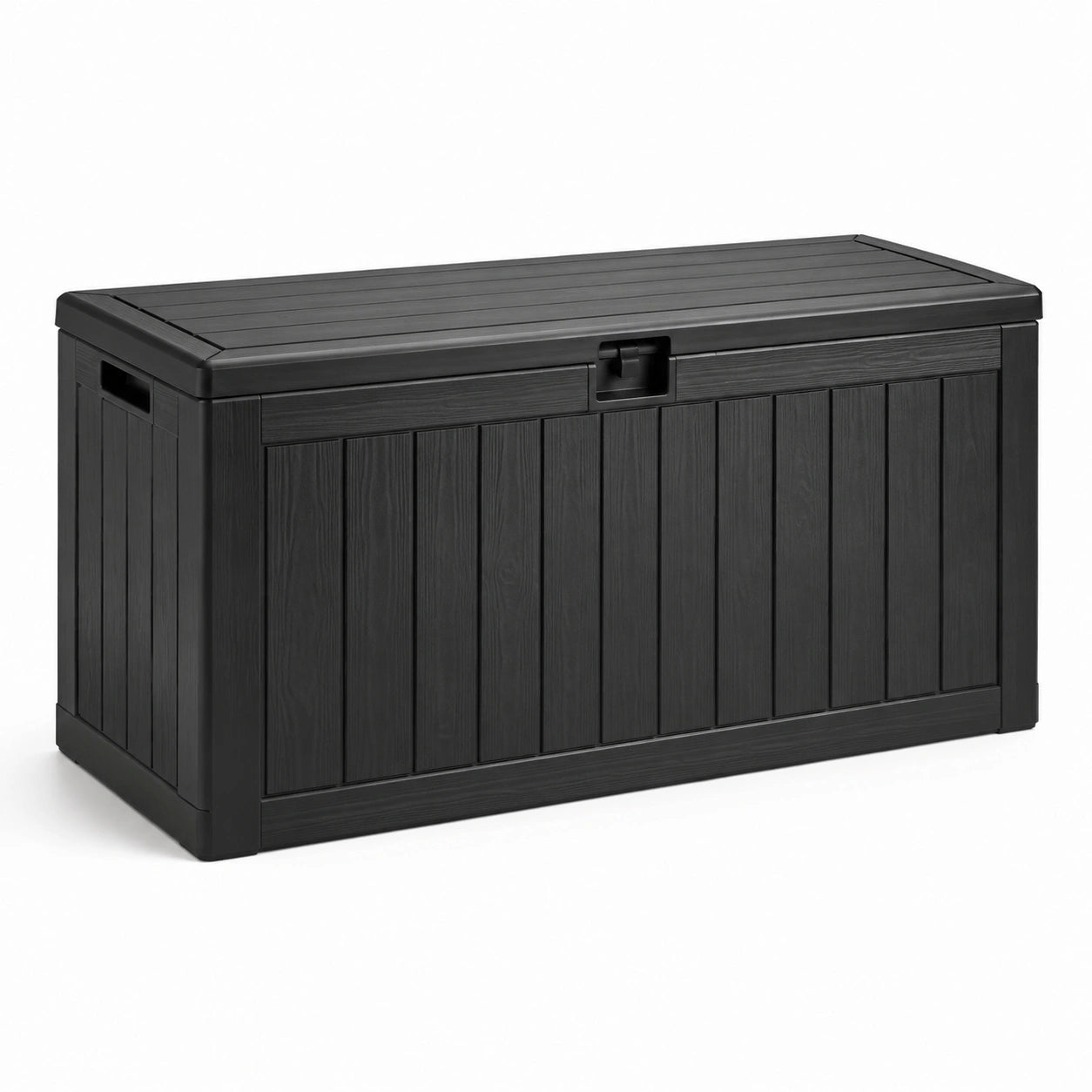 Coffre de rangement extérieur en plastique anthracite 120x60x55 cm