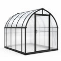 Serre de jardin en aluminium et polycarbonate 250x200x200 cm noire